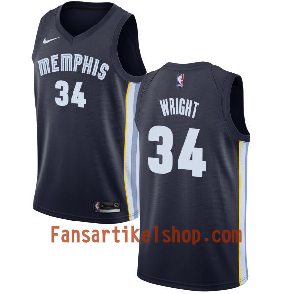 NBA Memphis Grizzlies Trikot Brandan Wright 34 Nike 2017-18 marineblau Swingman - Herren NBA Memphis Grizzlies Trikot Brandan Wright 34 Nike 2017-18 marineblau Swingman - Herren